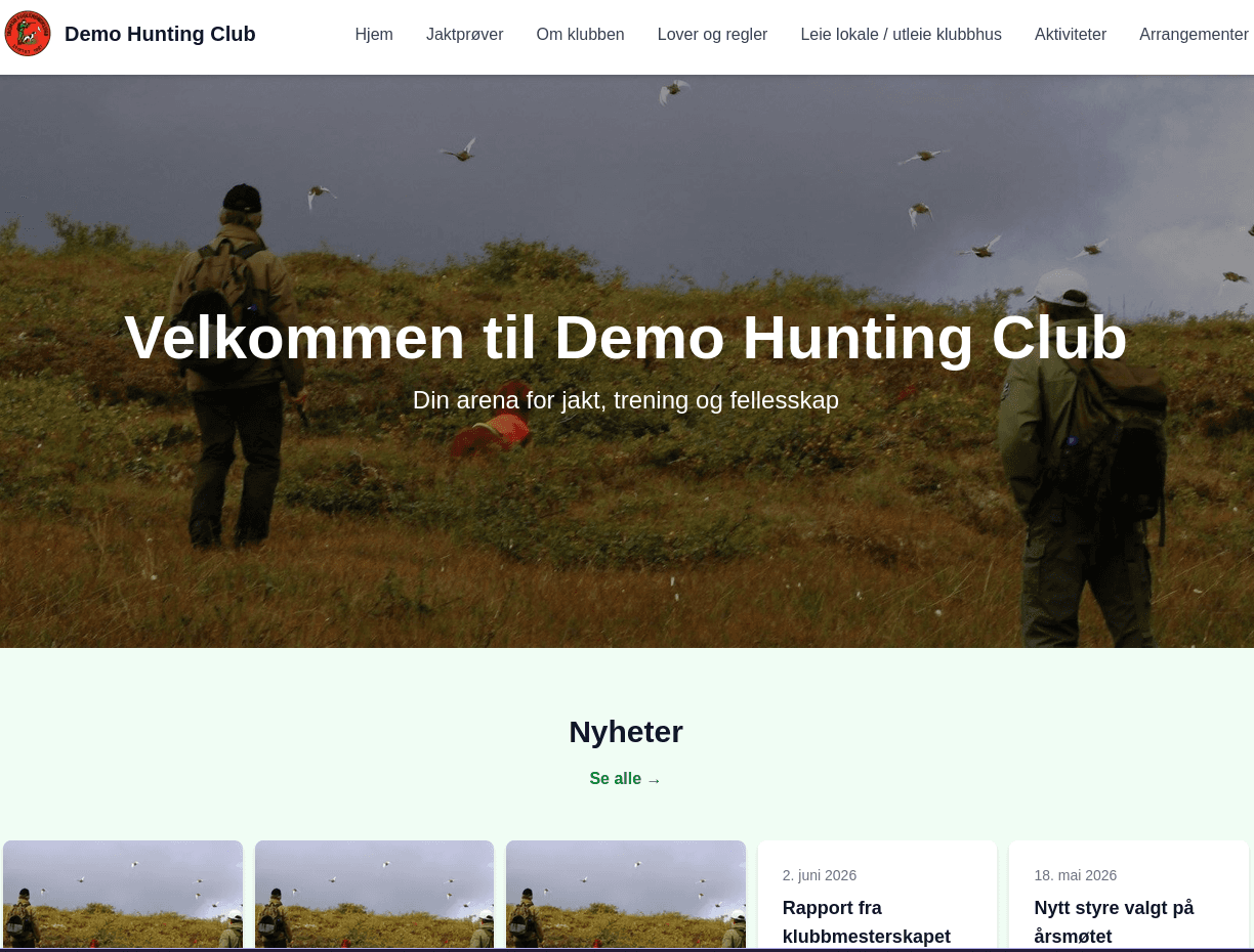 Hunting dog portal screenshot 1