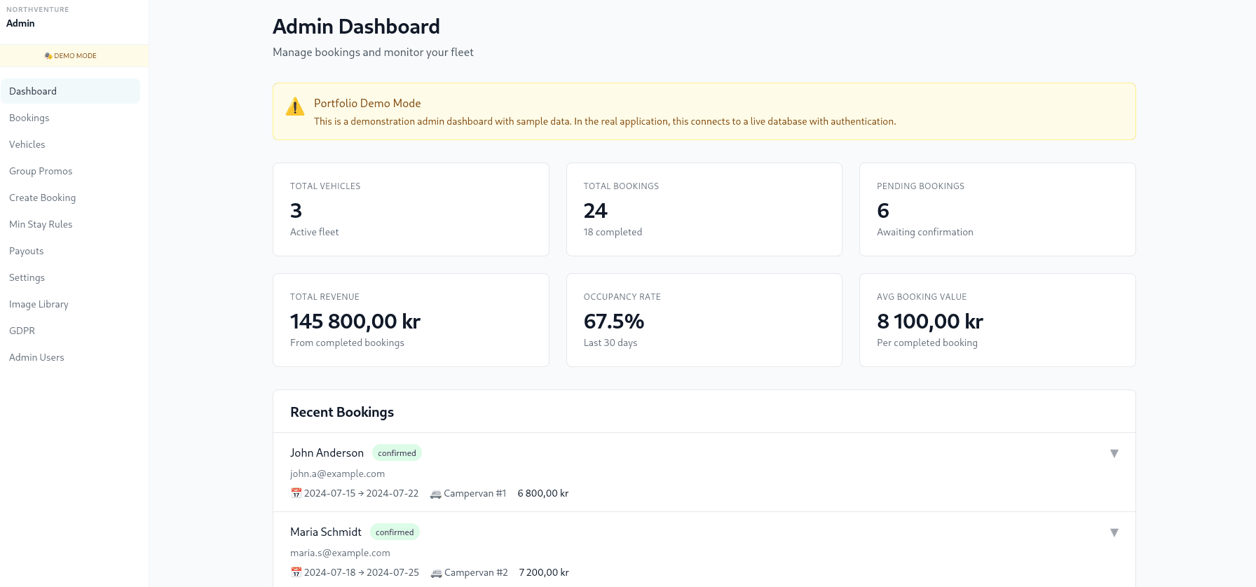 Vehicle rental platform screenshot 3
